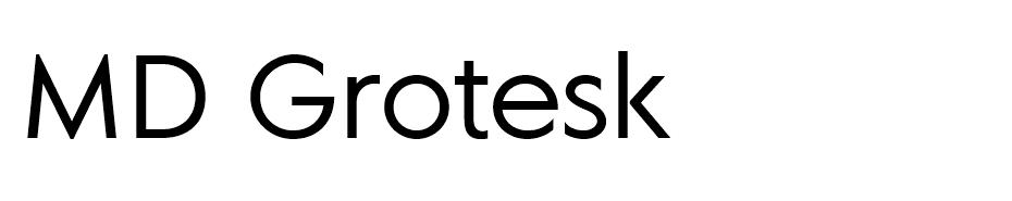 MD Grotesk font